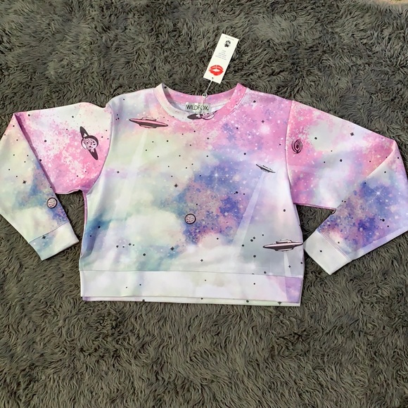 Wildfox space cadet pop art sweater sweatshirt sml - Picture 3 of 8